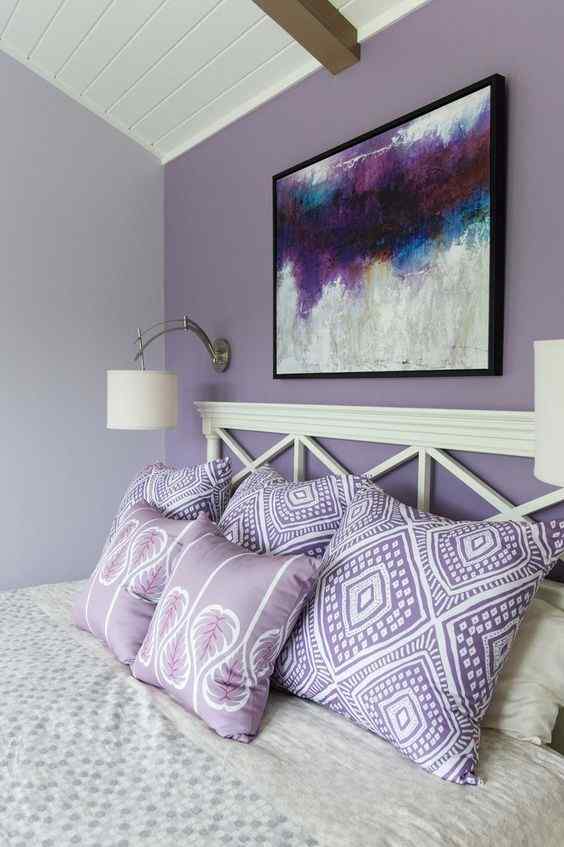 Purple colour room