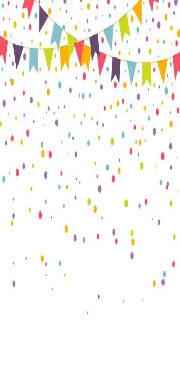 Streamers are a good way to add colour to your party 