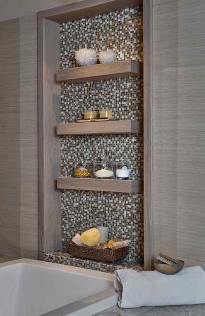 Bathroom shelves designe
