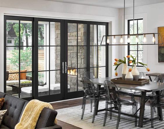 Balcony windows can be easily paired with sliding doors to create a uniform look for the entire area.