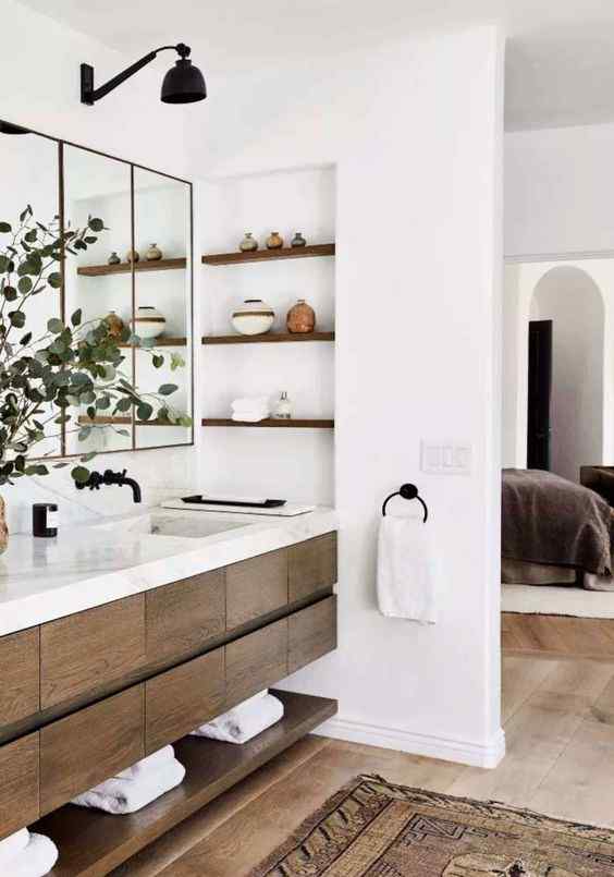 Bathroom shelves designe