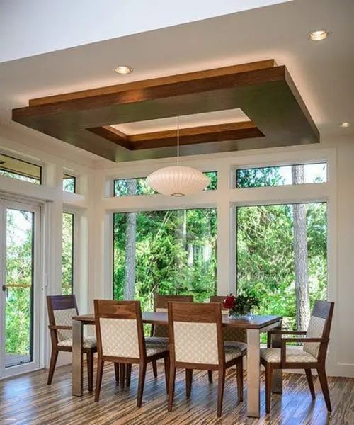 Wooden Pop-Up Ceiling Design