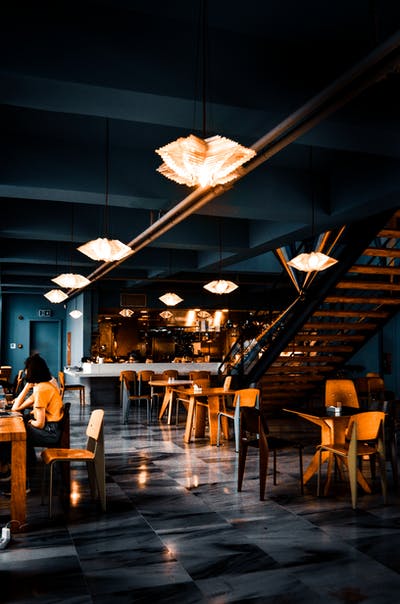 All-Black cafe Interior design