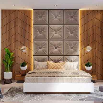 Stunning Bedroom Bed Back Design Ideas