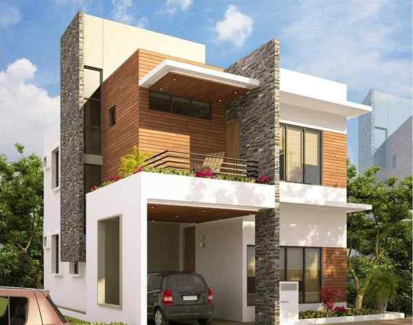 Front First Floor Elevation Design For A Double Storey House