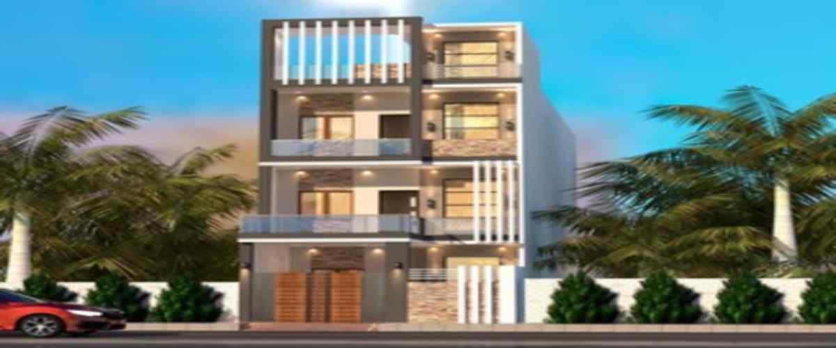 3D House Front Elevation