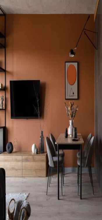 a square table with four chairs