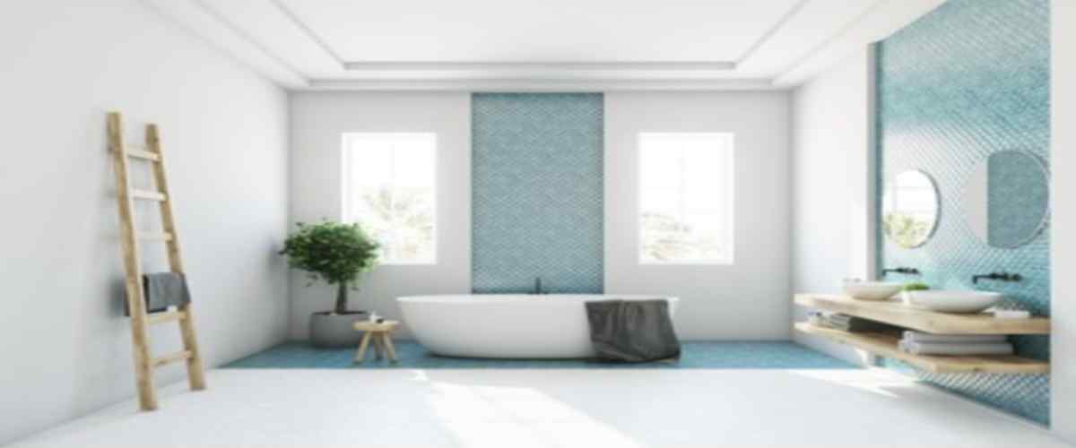 Blue Bathroom Tiles Design 
