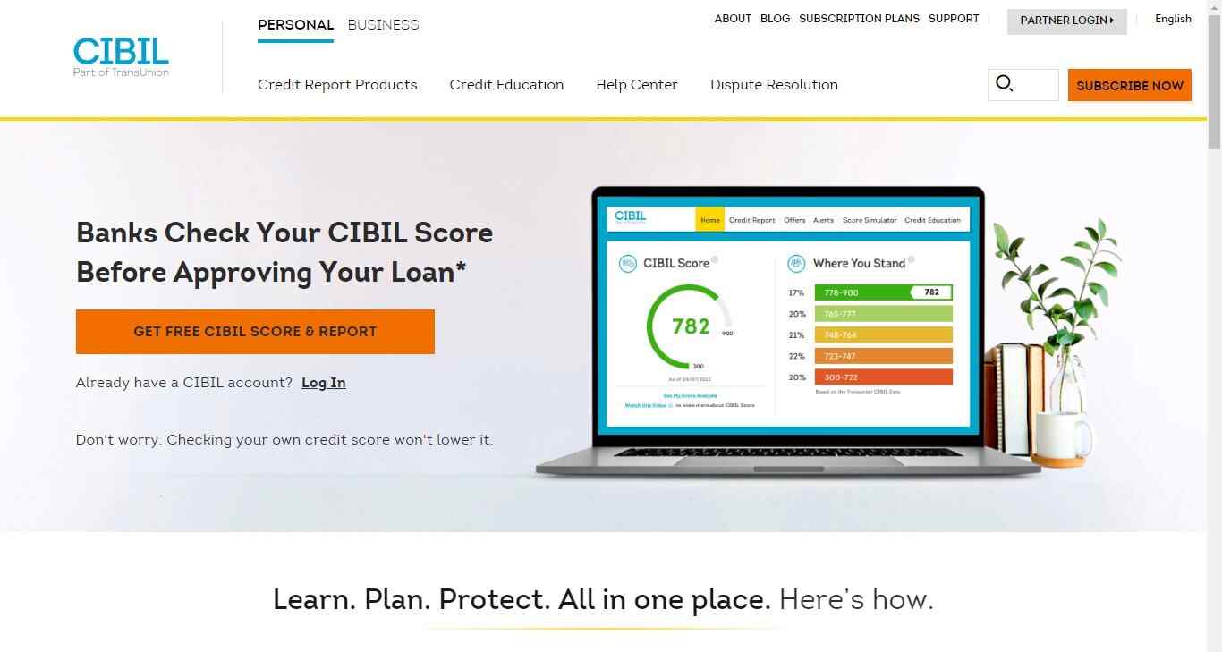 Check your CIBIL score 