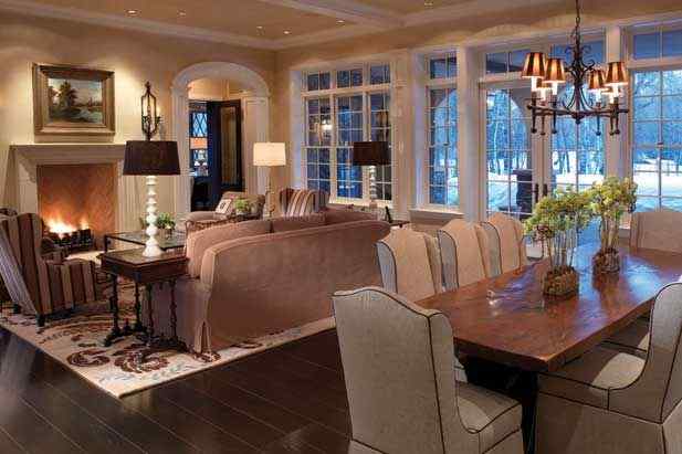 rectangle living room dining room combo