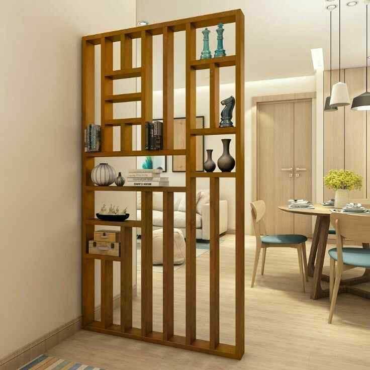 Wooden Partition Walls for Living Room