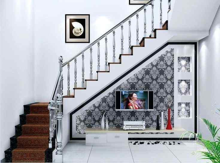 Living Room With Stairs 