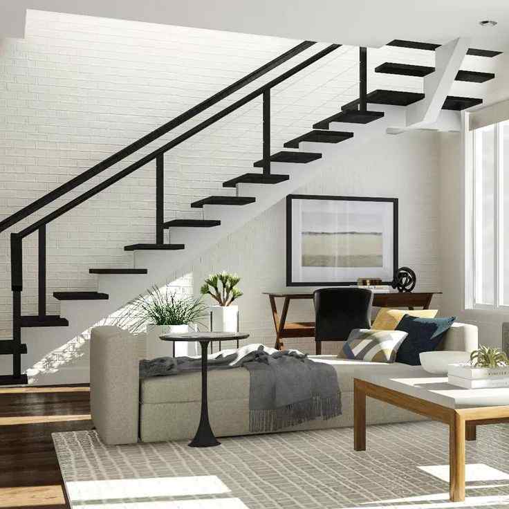 Living Room With Stairs 