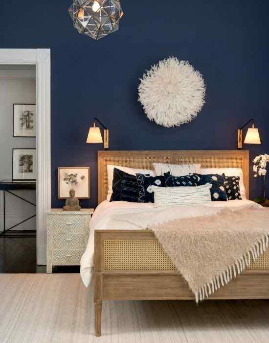 Blue Colour Wall Paint Design