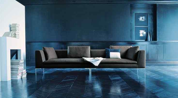 Blue Colour Wall Paint Design