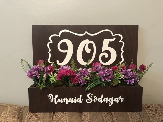 acrylic name plate design

