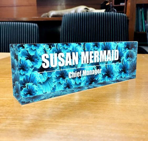 acrylic name plate design

