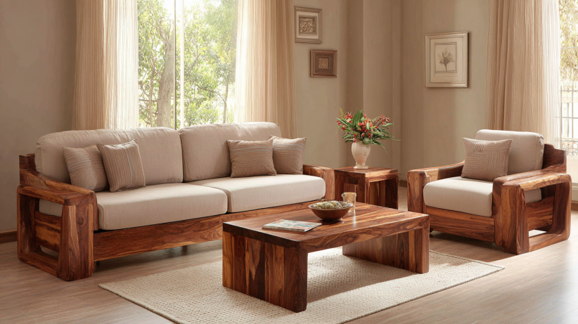 Sheesham Sofa Set