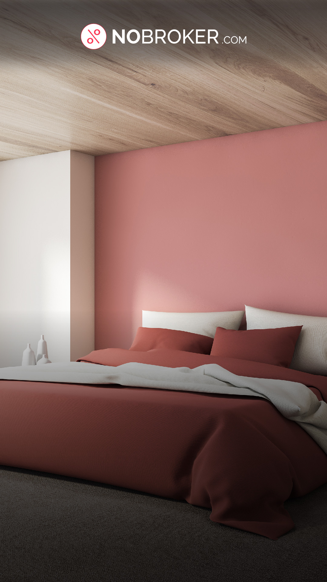 Beautiful Two Colour Combinations for Bedroom Walls - The NoBroker Times