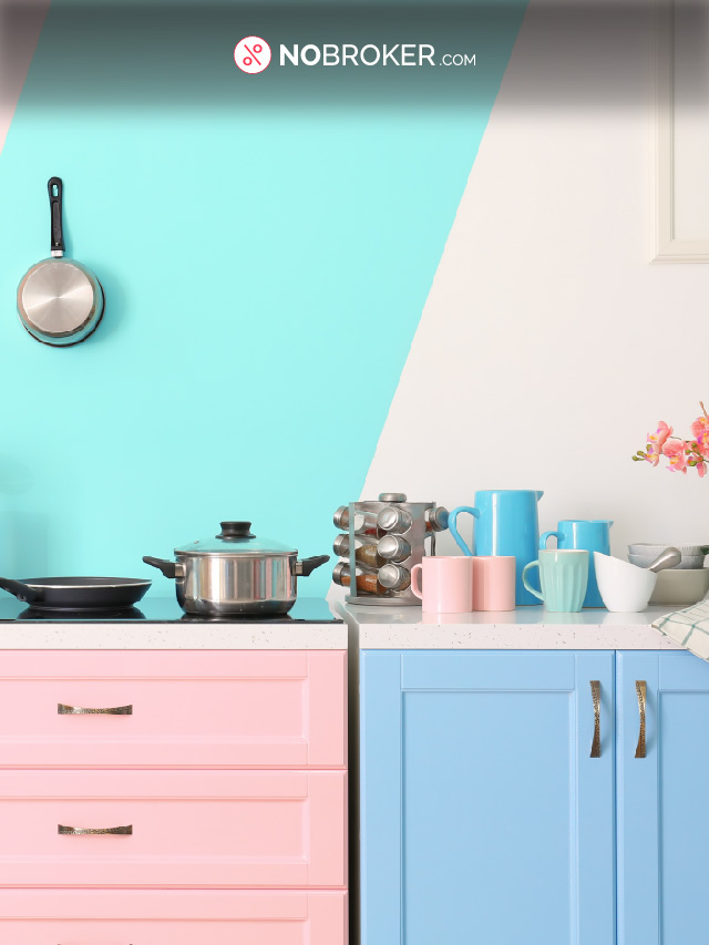 7 Modern TwoColour Combination for Kitchen Laminates The NoBroker Times