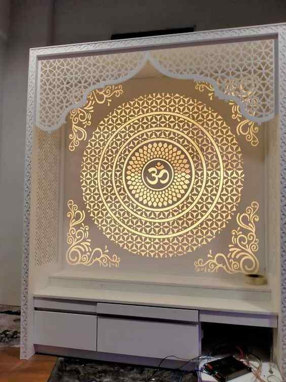 Plywood Mandir Design