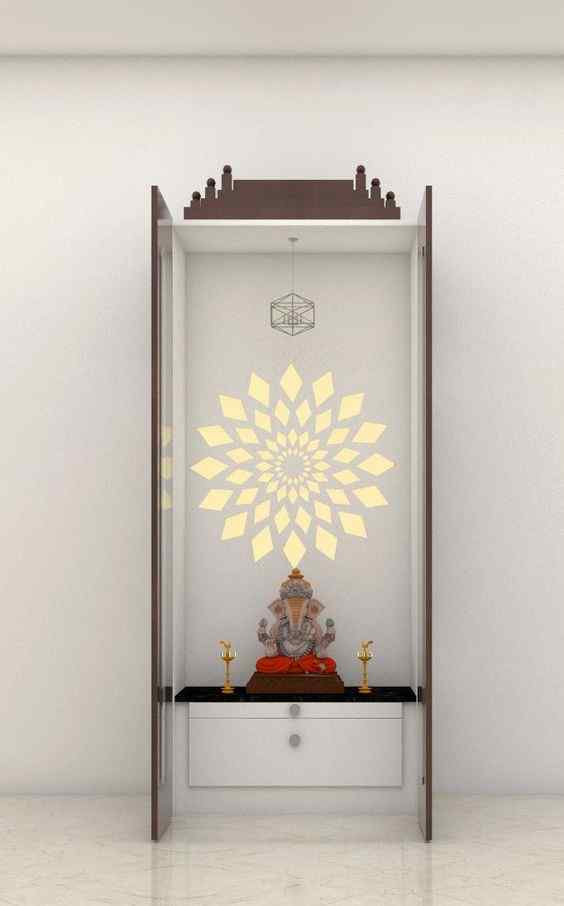 Plywood Mandir Design