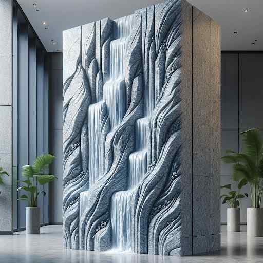 Waterfall Granite Pillar