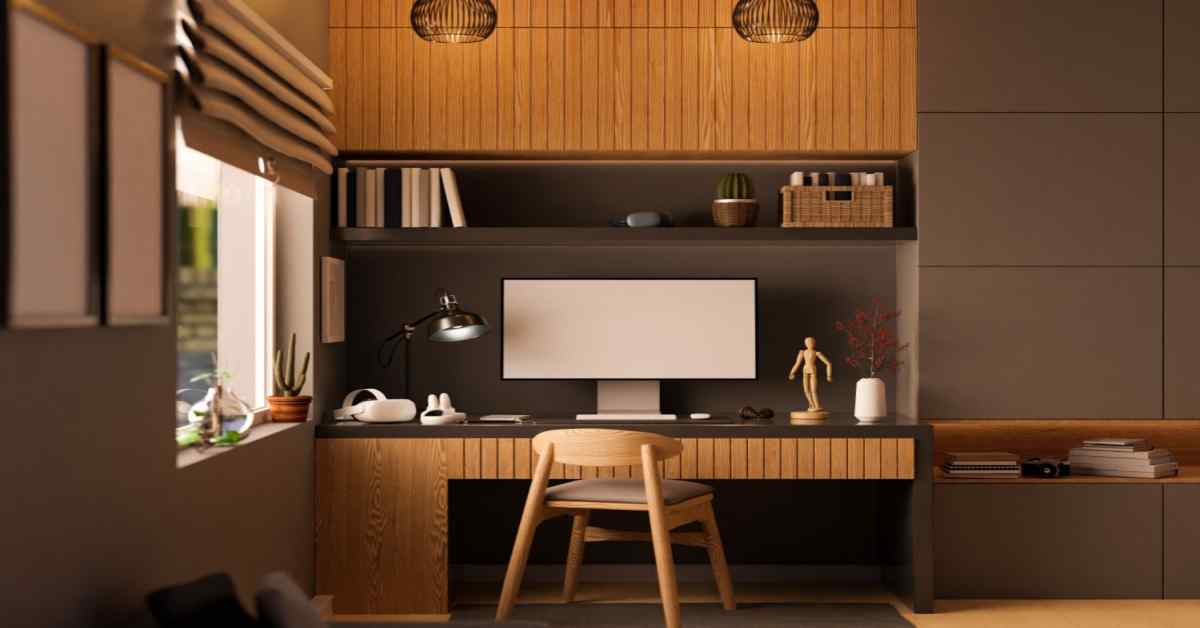 desk with built in storage study table design for rooms