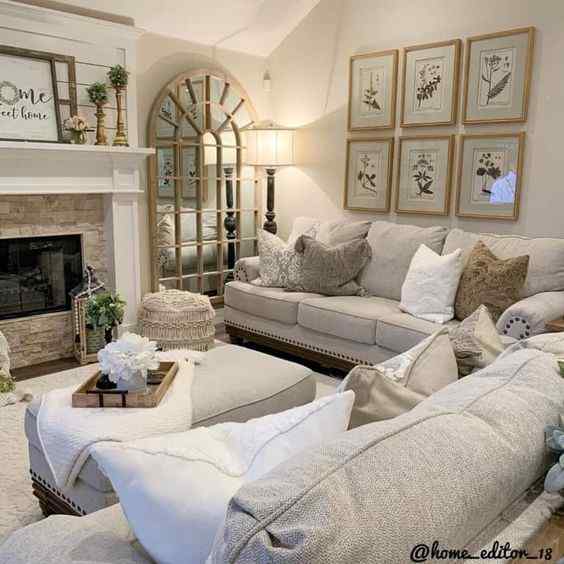 French country design for living room