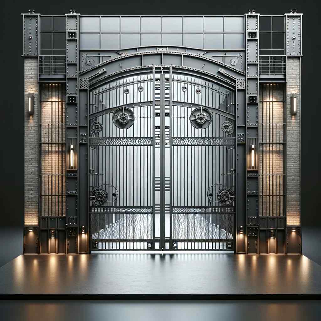industrial chic iron gate design