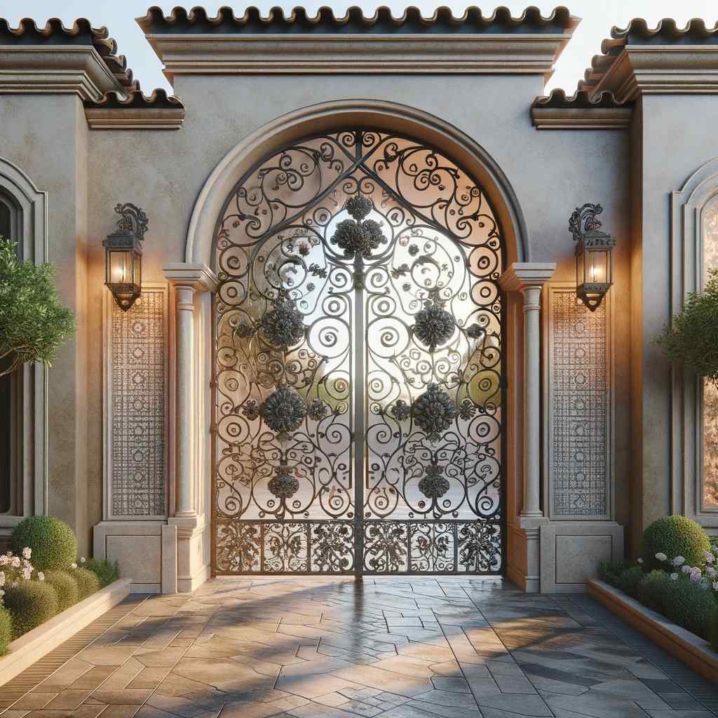 iron gate design with mediterranean charm