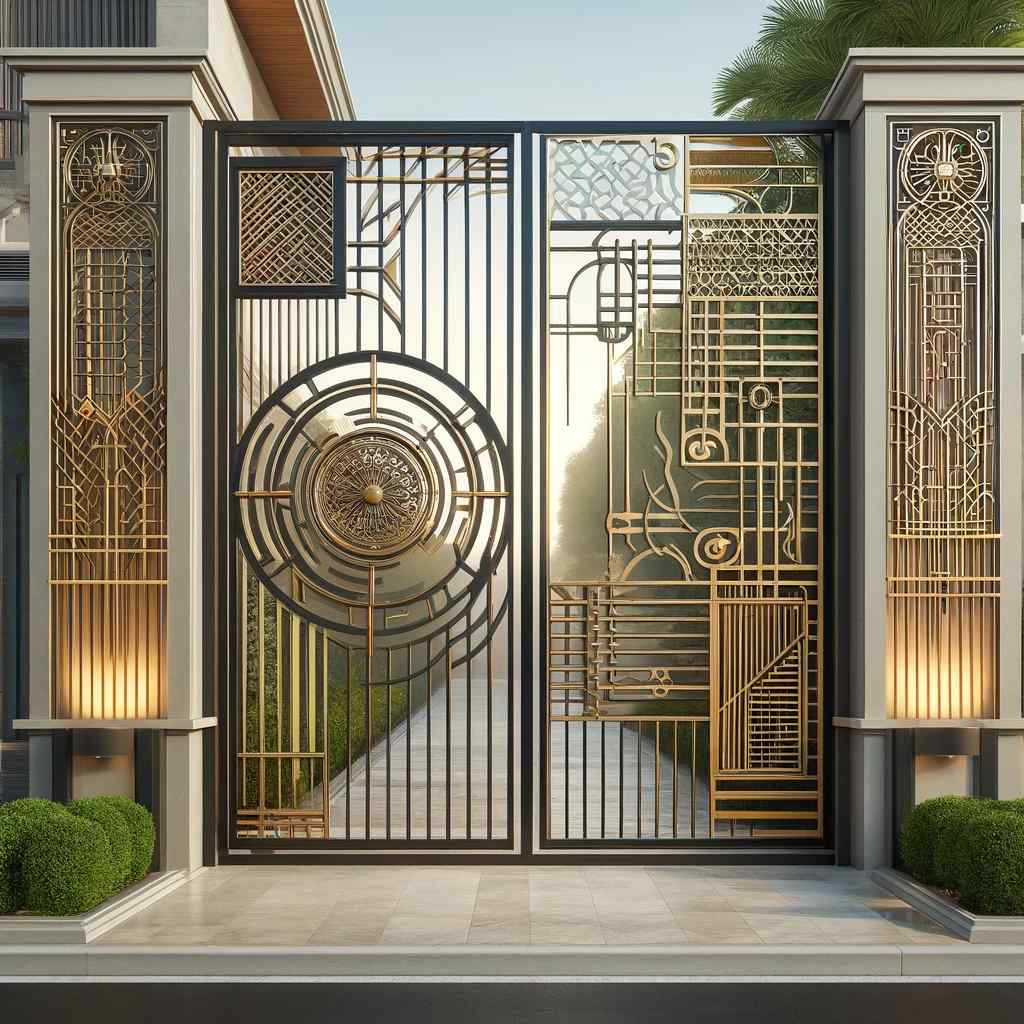 material options for main door iron gate designs