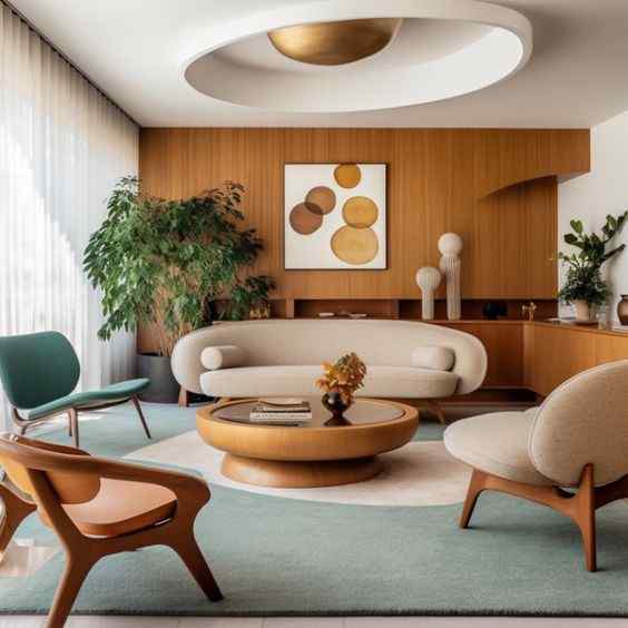mid century modern design for living room
