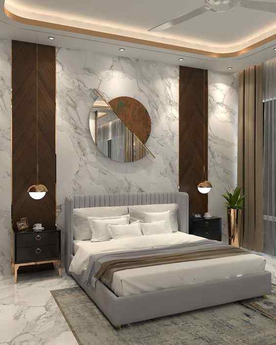 mirrors interior design for bedroom