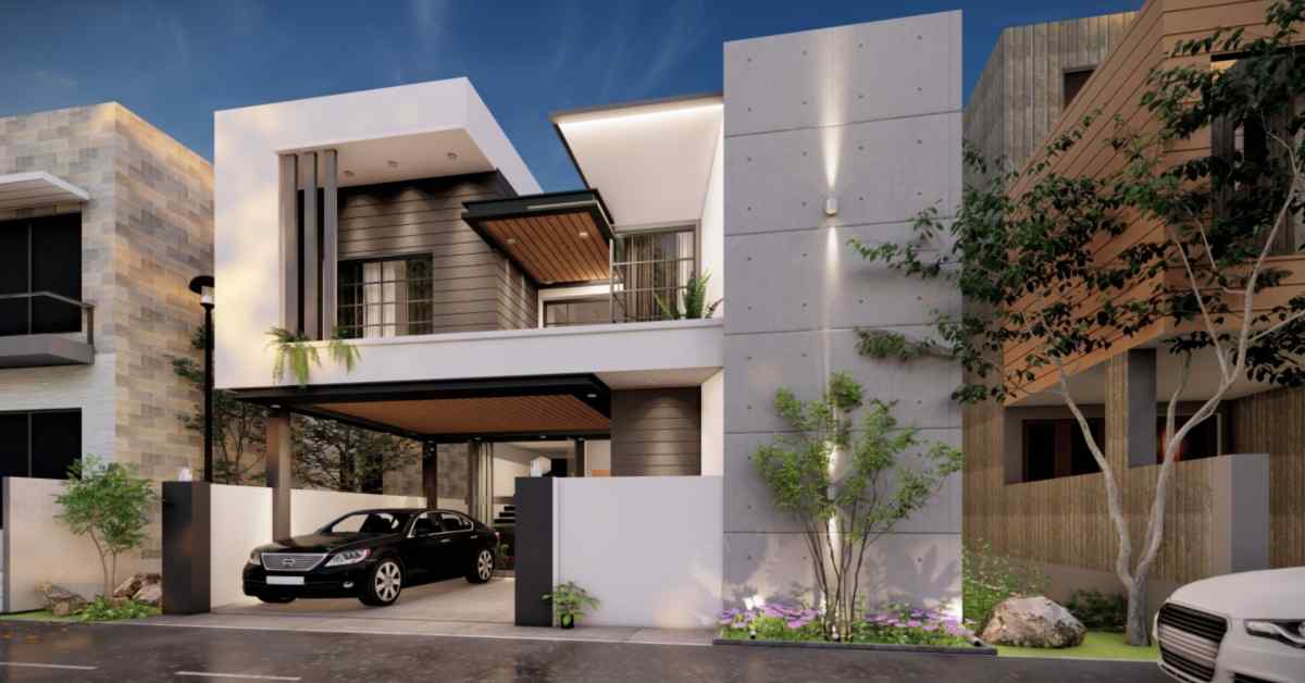 modern minimalist home front elevation design