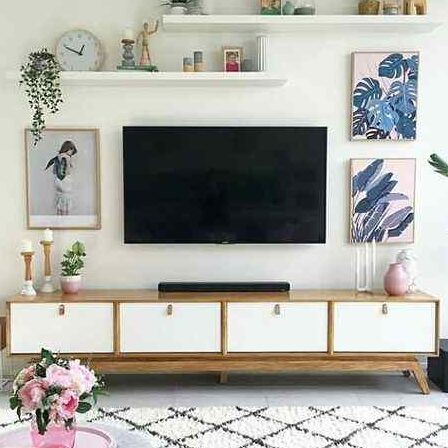 modern minimalist pvc tv unit design