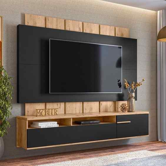 pallet wood unit simple tv unit idea