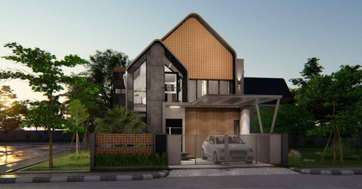 scandinavian home front elevation design