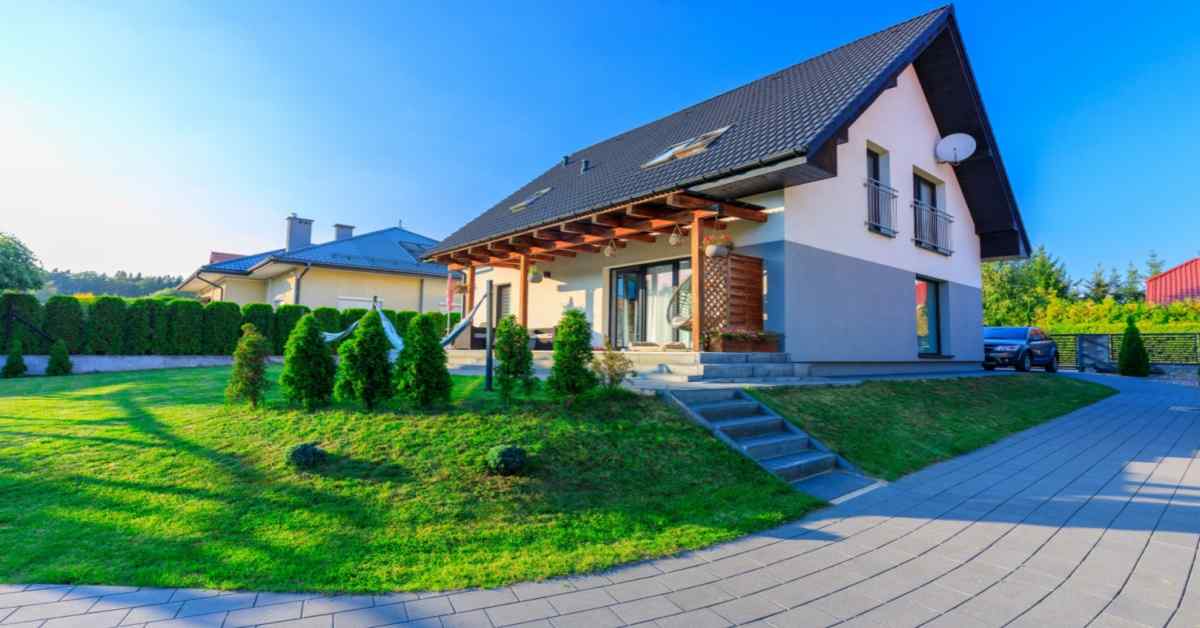 scandinavian simplicity inspired single floor village home front