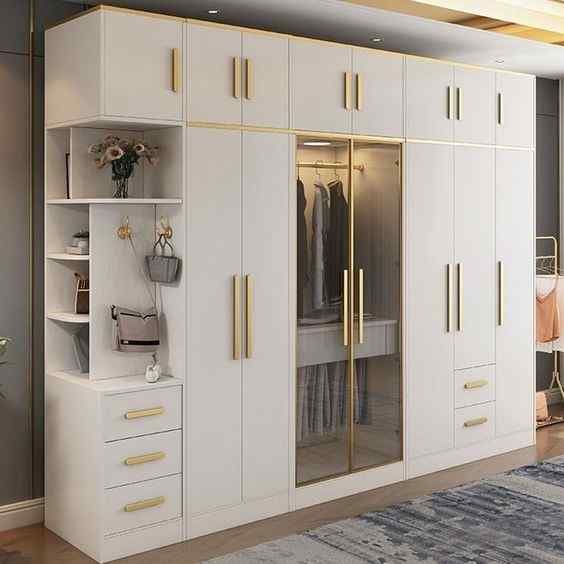 storage interior design for simple bedroom