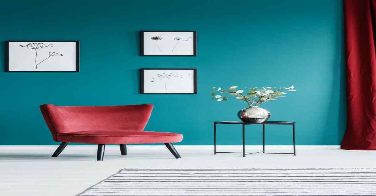 teal colour for room design