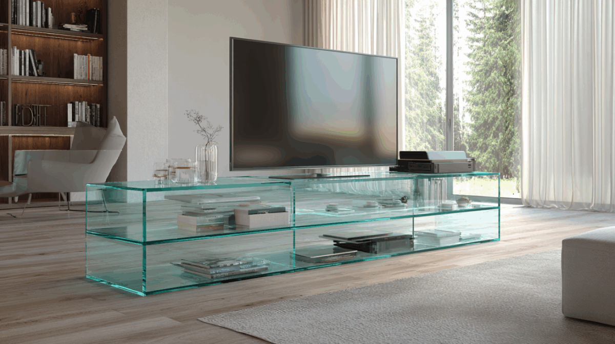 modern glass Bedroom