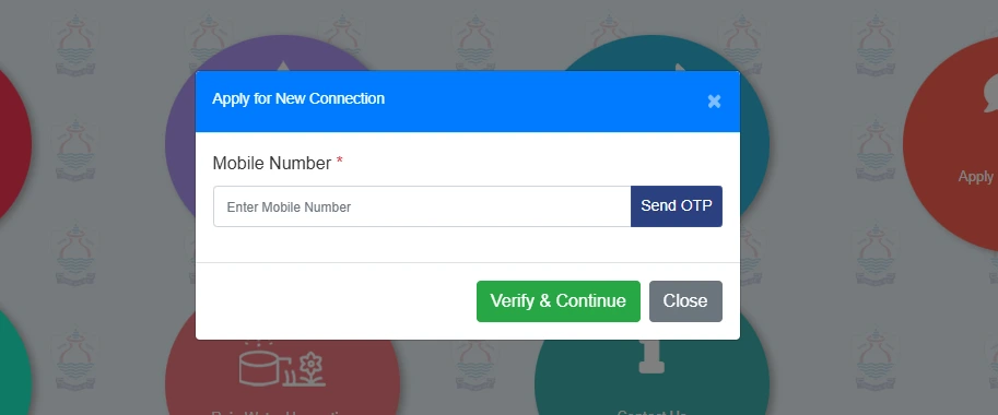 Mobile number verification for a new DJB connection