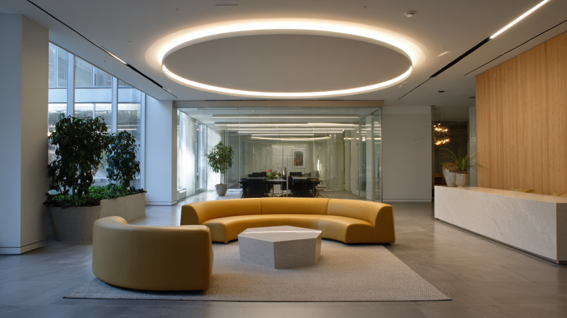 POP ceiling with circular cove lighting design