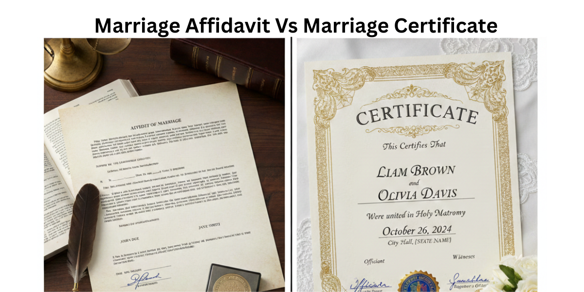 Marriage Affidavit Vs Marriage Certificate: Process, Validity, and Requirements