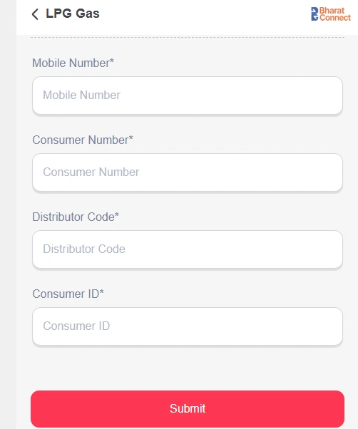 NoBroker bill payment page for Indane gas bills.