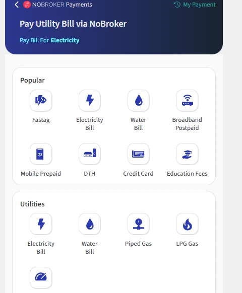 Select Piped Gas on NoBroker Pay to pay your Gujarat Gas bill online