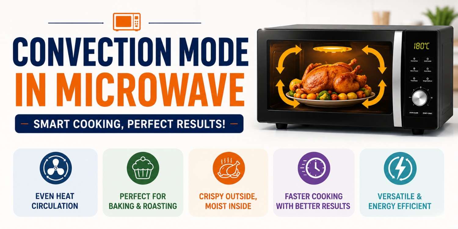 Convection Mode in a Microwave: How It Works, When to Use It &amp; Cooking Tips