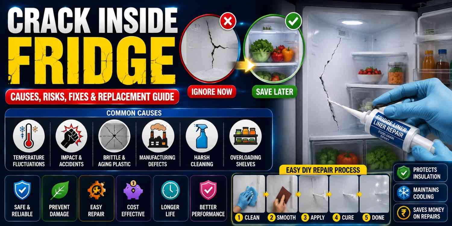 Crack Inside Fridge: What Causes It, Is It Dangerous, and How to Fix or Replace It