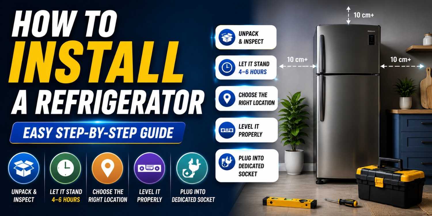How to Install a Refrigerator Safely: Step-by-Step Guide Every Homeowner Should Know